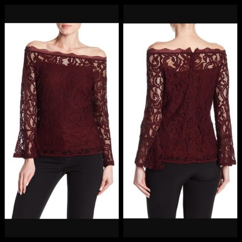 Adrianna Papell Lace Blouse